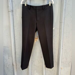 Club Monaco black woven straight leg dress pant, size 6